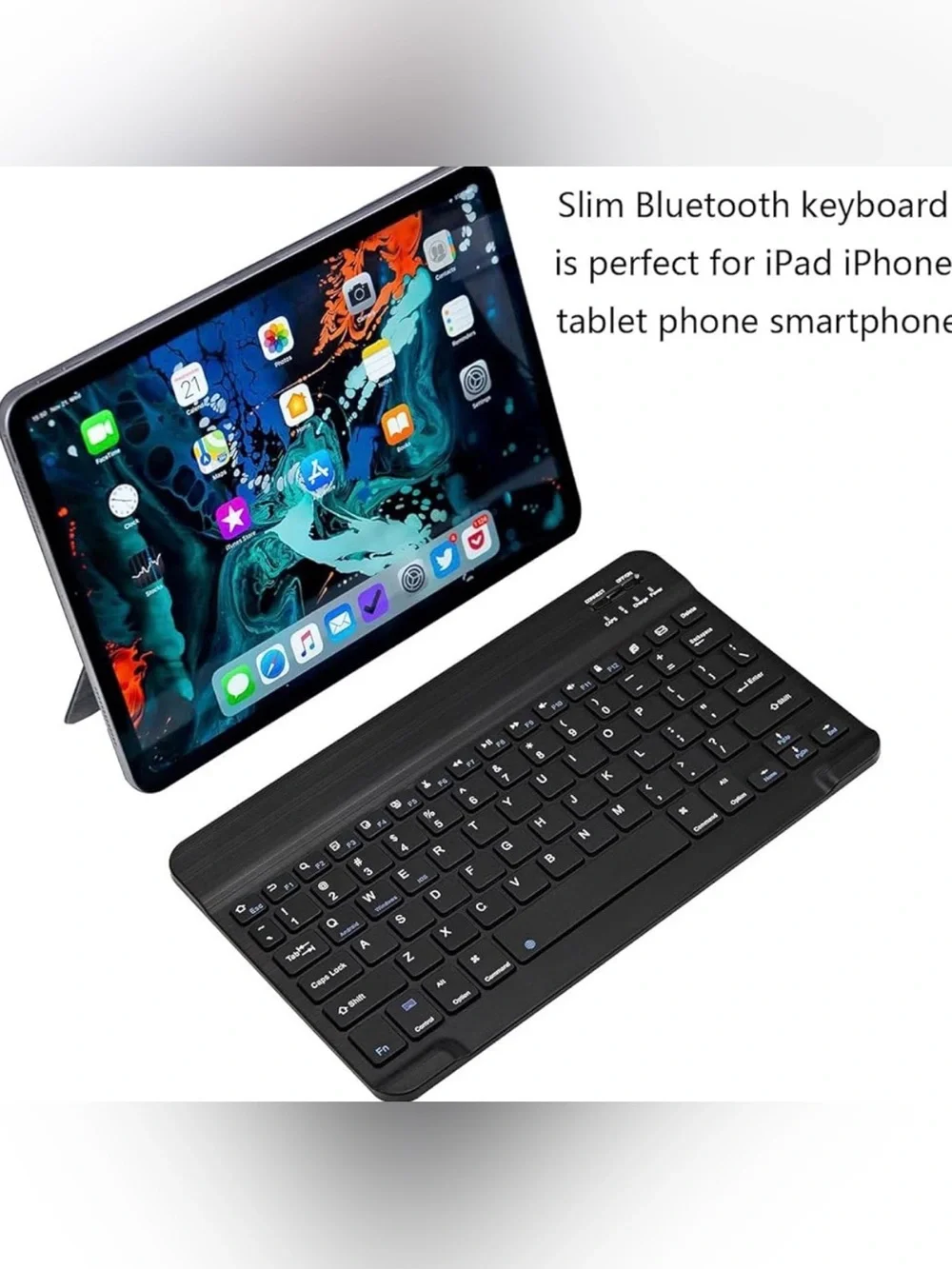 Wireless Bluetooth Tablet Keyboard Case - Black